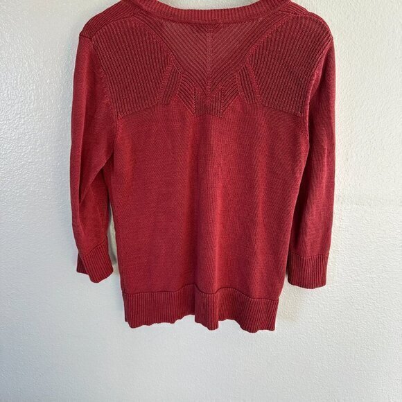 Vintage Coldwater Creek Rust Cardigan Sweater in good condition no holes or stai - Picture 4 of 7